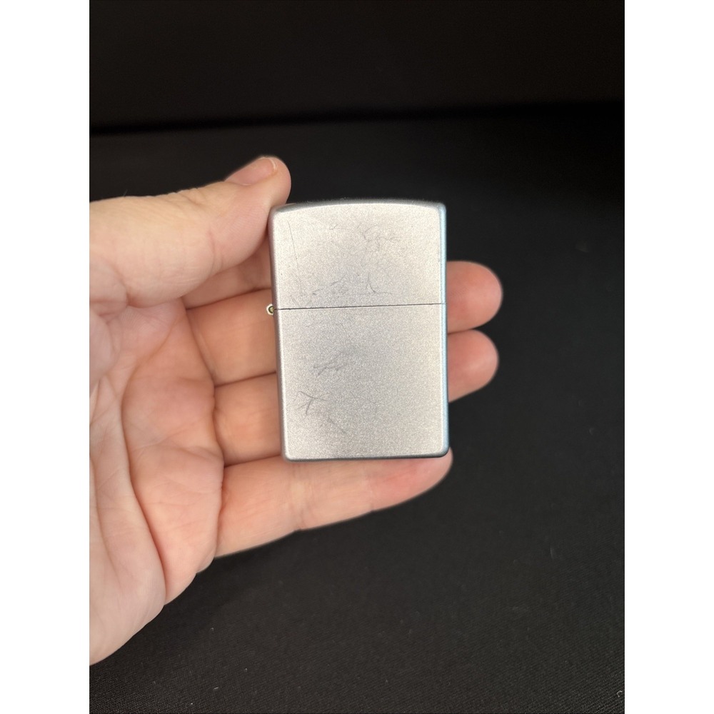 Vintage 2001‎  ZIPPO Lighter Satin Brushed Chrome Finish